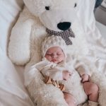 Knit Baby Alpaca Romper and Bonnet Set – Cream Photo Prop