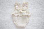Merino Baby Romper and Bonnet Set – Knit Sleeveless Outfit - Image 4