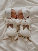 Merino Knit Baby Angel Outfit – Romper, Bonnet & Booties - Image 2