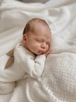 Merino Wool Baby Angel Outfit – Romper, Bonnet & Booties - Image 4