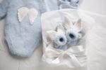 Angora Baby Booties – Newborn with Angel Wings - Image 4