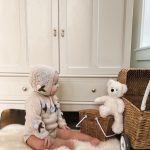 Hand Knitted Merino Baby Romper & Bonnet Set – Photo Prop Outfit