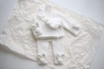 Angora Baby Bunny Set – Ruffle Sweater & Pants, Milky White - Image 7