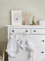 Cotton Baby Romper Set – Popcorn Knit Outfit with Bonnet & Booties - Image 7