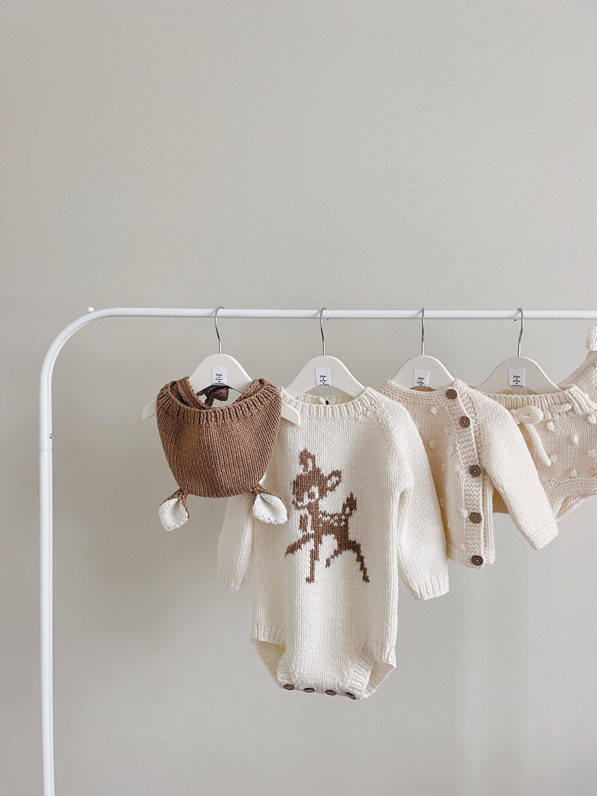 il_fullxfull.4430391932_o0xy Merino Wool Deer Romper and Bonnet Set – Baby Outfit - Image 1