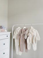 Alpaca Knit Baby Bunny Outfit – Romper and Bonnet Set - Image 8