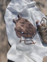 Cotton Baby Romper and Bonnet Set – Popcorn Knit Outfit - Image 5