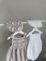 Baby Girl Romper and Bonnet Set – Cotton Blend Summer Outfit - Image 5