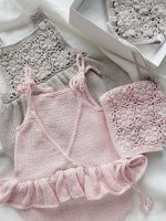 Cotton Baby Romper and Bonnet Set – Sleeveless Summer Outfit - Image 7