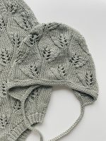 Cotton Knit Baby Romper and Bonnet Set – Sleeveless Summer Outfit - Image 2