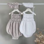 Baby Girl Romper and Bonnet Set – Cotton Blend Summer Outfit