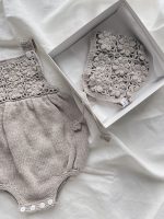Baby Girl Romper and Bonnet Set – Cotton Blend Summer Outfit - Image 4