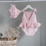 Cotton Baby Romper and Bonnet Set – Sleeveless Summer Outfit