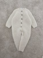 Alpaca Bunny Baby Outfit – Knit Romper & Bonnet Set - Image 6