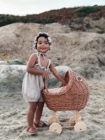 Baby Romper and Bonnet Set – Oyster Sleeveless Outfit - Image 2