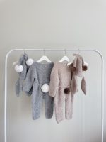Alpaca Bunny Baby Outfit (9-12 Months) - Romper & Bonnet Set - Image 9