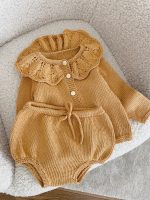 Baby girl cardigan and panties - Set of 2 - Baby girl outfit - Cardigan with collar - Baby outfit - Summer outfit - Baby girl - Jacket - Image 7