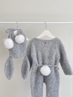 Alpaca Bunny Baby Outfit (9-12 Months) - Romper & Bonnet Set - Image 5