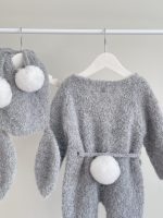 Alpaca Bunny Baby Outfit (9-12 Months) - Romper & Bonnet Set - Image 7