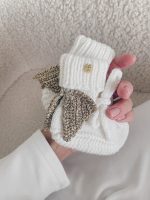 Merino Wool Baby Angel Outfit – Romper, Bonnet & Booties - Image 3