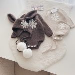 Alpaca Blend Bunny Romper Set – Genuine Rabbit Fur Bonnet