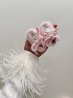 Angora Baby Romper Set – Bonnet and Booties, Newborn Outfit - Image 5