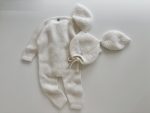 Baby Romper and Bunny Bonnet Set – Merino Mohair Knit Outfit - Image 8