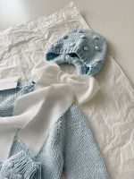 Baby Cotton Knit Romper, Bonnet and Socks Set, Photo Prop - Image 6