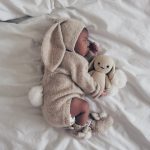 Alpaca Beige Knit Bunny Outfit – Bonnet, Romper & Booties