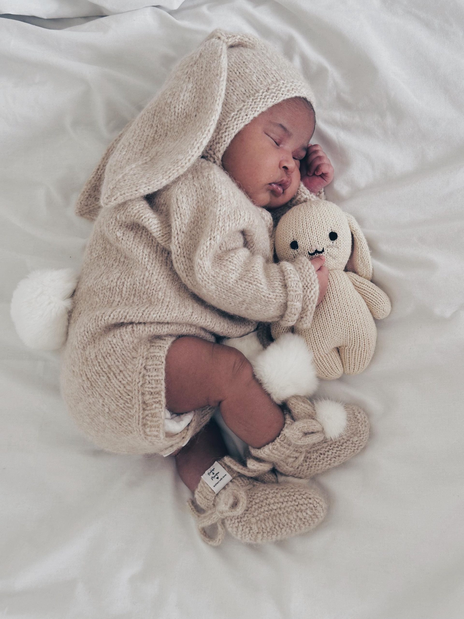 il_fullxfull.6365464499_c7z1 Baby Alpaca Bunny Bonnet – Newborn Photo Prop - Image 1