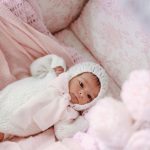 Baby Alpaca Knit Romper Set – Cream Sitter Outfit, Bonnet & Socks