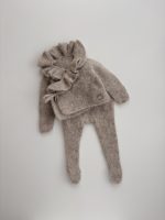 Alpaca Silk Baby Outfit - Ruffle Cardigan & Pants Set - Image 2