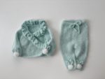 Angora Bunny Outfit – Baby Cardigan and Pants Set (0-3 Months) - Image 6