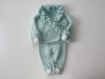Angora Bunny Outfit – Baby Cardigan and Pants Set (0-3 Months) - Image 8
