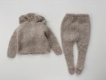 Alpaca Silk Baby Outfit - Ruffle Cardigan & Pants Set - Image 7