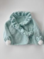 Angora Bunny Outfit – Baby Cardigan and Pants Set (0-3 Months) - Image 3