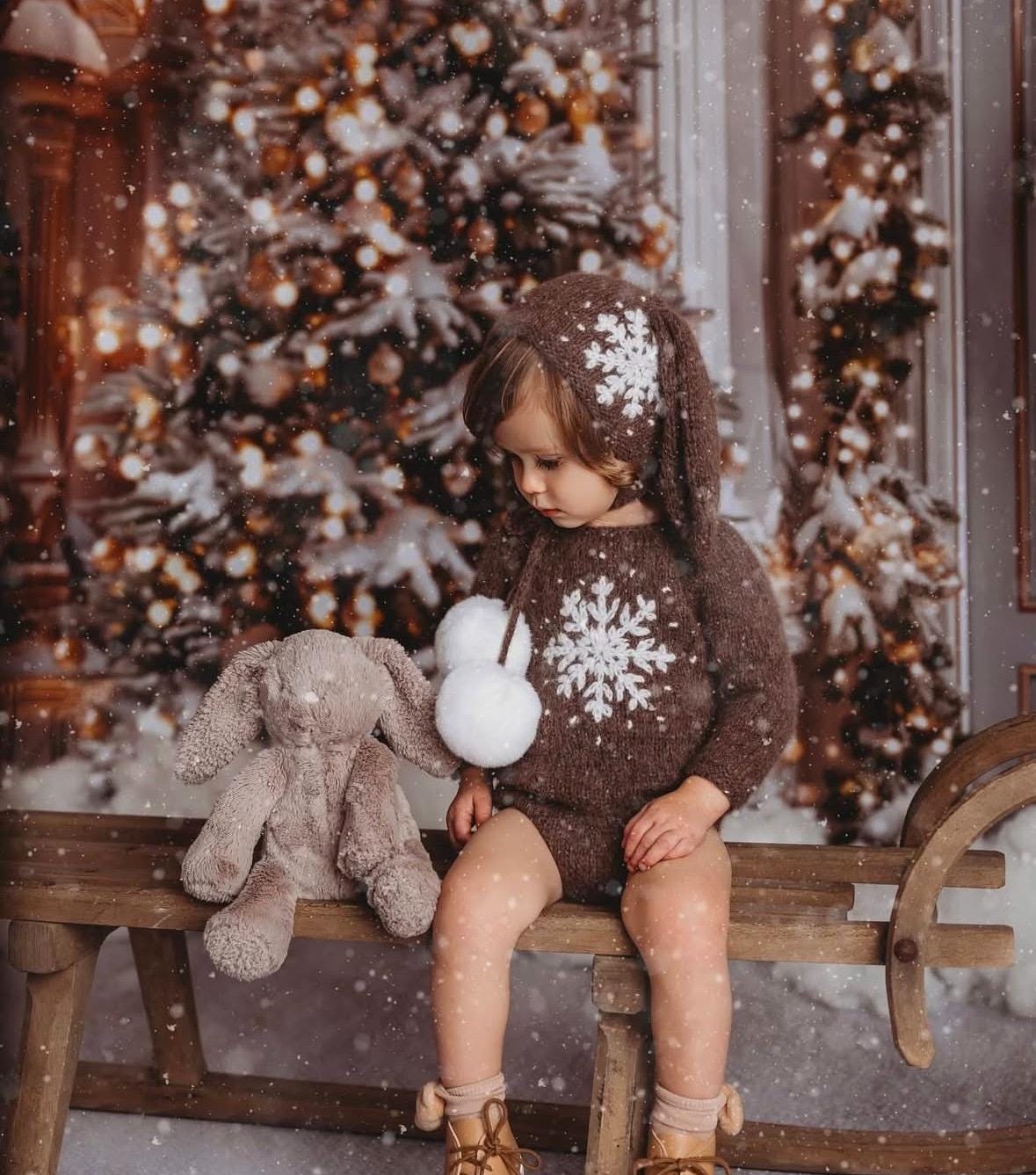 il_fullxfull.6653121445_mkkx Alpaca Blend Baby Romper and Bunny Bonnet – Brown Christmas Outfit - Image 1