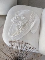 Merino Baby Romper Set – Ruffle Bonnet, Newborn Outfit - Image 6