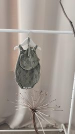 Cotton Knit Baby Romper and Bonnet Set – Eucalyptus Green, 12-18 Months - Image 8