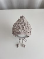 Crochet Flower Baby Bonnet – Hand-knit Cotton Bonnet, 0-6 Months - Image 5