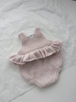 Ruffle Romper and Bunny Booties Set – Pale Pink Mohair Blend, 0-3 Months - Image 4