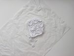 Hand Crochet Flower Baby Bonnet - White Cotton, 12-18 Months - Image 2