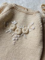 Long sleeve romper and bonnet with embroidery - Set of 2 - Photography props - Image 4