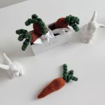 Hand Knitted Alpaca Carrot – Newborn Photo Prop, Baby Toy