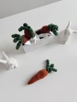 Hand Knitted Alpaca Carrot – Newborn Photo Prop, Baby Toy