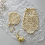 Cotton Knit Baby Romper & Bonnet Set - Sleeveless Summer Outfit