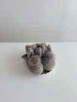 Angora Bunny Booties – Baby Alpaca, Genuine Fur Pom Poms, 0-3 Months - Image 7