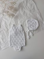 Cotton Baby Romper and Bonnet Set – Sleeveless Summer Outfit