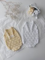 Cotton Baby Romper and Bonnet Set – Sleeveless Summer Outfit - Image 9