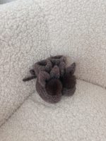 Angora Bunny Booties (0-3 Months) – Alpaca Knit Baby Girl Shoes - Image 2